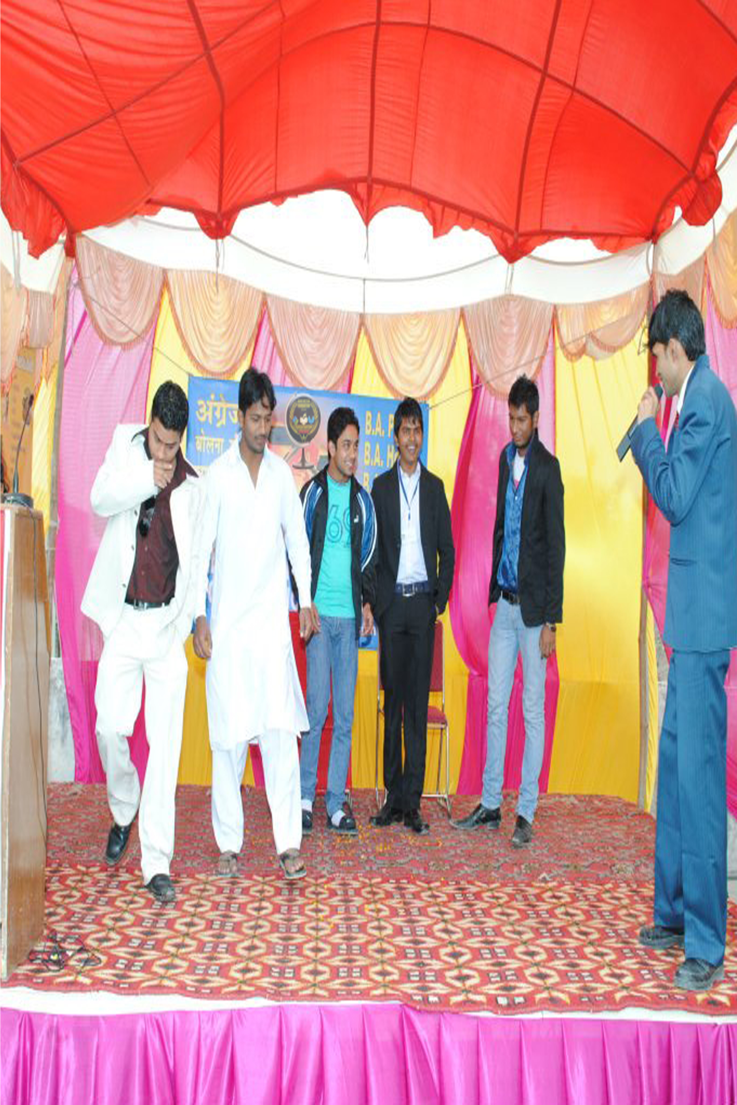 Confident man with tousled hair wearing a leather jacket